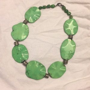 Green Authentic Stone Necklace